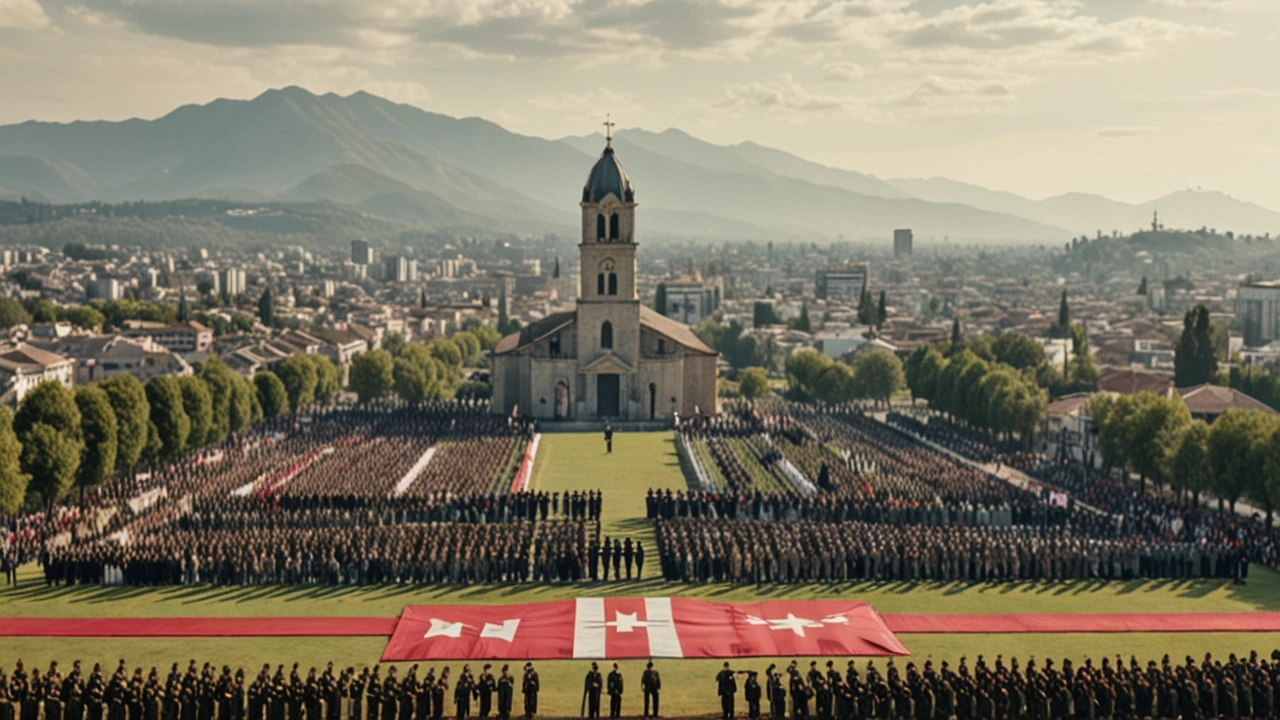 Gabriel Boric Lidera Ceremonia de Juramento a la Bandera del Ejército en Maipú