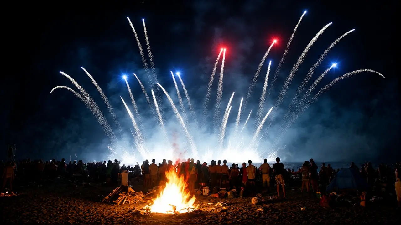 Noche de San Juan en Almería: hogueras, sardinatas y seguridad reforzada